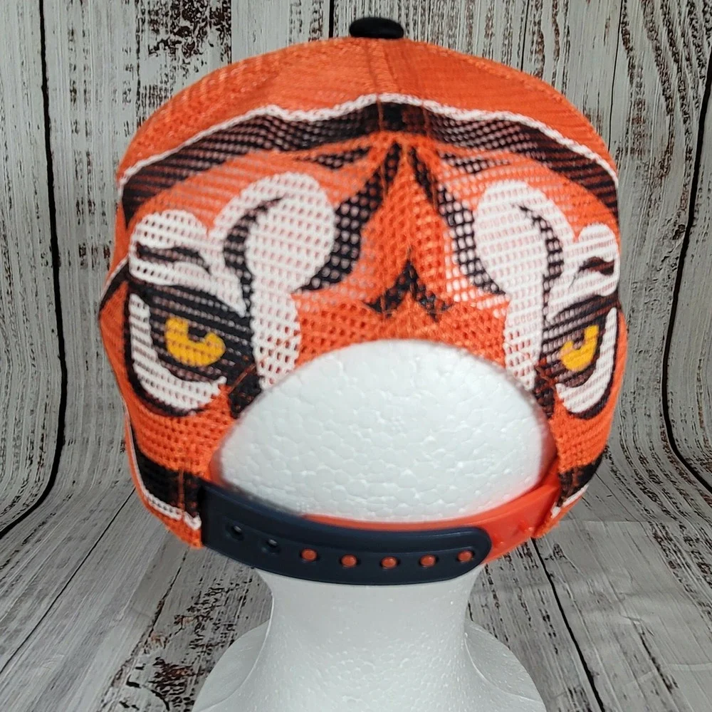 Auburn Ncaa‎ Kids Zephyr Blue Orange Adjustable Mesh Snapback Cap Hat